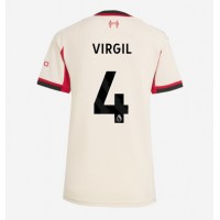 Liverpool Virgil van Dijk #4 Vonkajší Ženy futbalový dres 2025-26 Krátky Rukáv